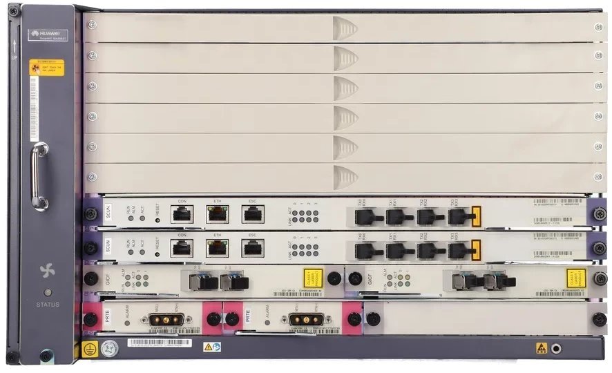 Huawei MA5683T OLT 2x GICF, 2x SCUN, 2x PRTE, brak karty PON MA5683T NO PON CARDS