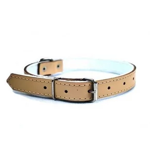 Chaba Obroża skórzana kolor naturalny 22mm 60cm - Obroże dla psów - miniaturka - grafika 1