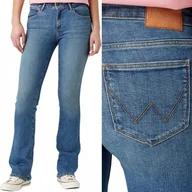 Spodnie damskie - Wrangler BOOTCUT Girlband ROZSZERZANE DAMSKIE SPODNIE JEANSOWE W27 L32 - miniaturka - grafika 1