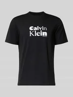 Koszulki męskie - T-shirt z nadrukiem z logo - miniaturka - grafika 1