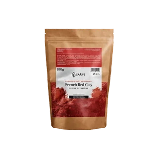 Natur Planet Natur Planet Glinka oryginalna francuska Czerwona 100g - Maseczki do twarzy - miniaturka - grafika 1