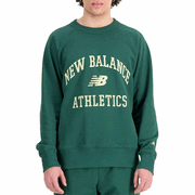 Bluzy męskie - Bluza New Balance MT33550NWG - zielona - miniaturka - grafika 1