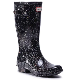 Kalosze Hunter Org Kids Giant Glitter Boots JFT6075RGT Czarny - Buty dla dziewczynek - miniaturka - grafika 1