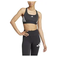 Biustonosze - adidas Damski biustonosz Powerreact Train 3stipes Bralette - miniaturka - grafika 1