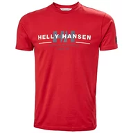 Koszulki męskie - Helly Hansen Męski T-shirt graficzny, czerwony, 68 - miniaturka - grafika 1