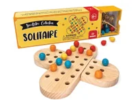 Gry planszowe - Svoora Drewniany Solitaire gra planszowa dzieciom 6+ – retro strategia - miniaturka - grafika 1