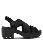 Sandały damskie - Sandały Fly London Tajifly P501502000 Czarny - miniaturka - grafika 1