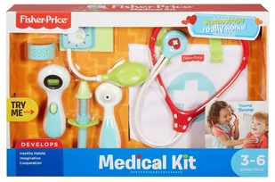 Fisher Price Zestaw lekarski Mały doktor - Zabawy w naśladowanie dorosłych - miniaturka - grafika 4