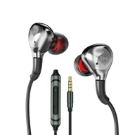 Słuchawki bluetooth - Słuchawki przewodowe HiFi jack 3,5 mm Czarne - miniaturka - grafika 1