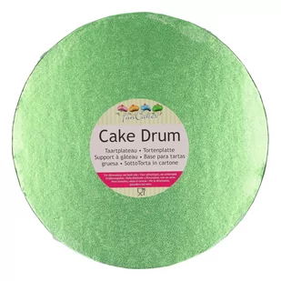Okrągły podkład pod tort JASNOZIELONY gruby FunCakes ø 25 cm - Dodatki do ciast w proszku - miniaturka - grafika 1