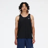 Koszulki męskie - Koszulka męska New Balance MT41220BK czarna - miniaturka - grafika 1