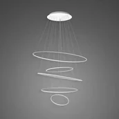Lampy sufitowe - Altavola Design Lampa wisząca Lampa wisząca Ledowe okręgi No.5 150 cm 3k biała ściemnialna LA085/P_150_in_3k_white_dimm - miniaturka - grafika 1