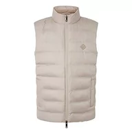 Garnitury - Hackett London Męska kamizelka LW, brązowa (Rope), L, Brązowy (Rope), L - miniaturka - grafika 1