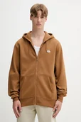 Bluzy męskie - Dickies bluza SUMMERDALE ZIP THROUGH męska kolor brązowy z kapturem gładka DK0A4YQA - miniaturka - grafika 1