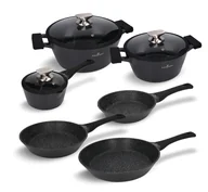 Zestawy garnków i patelni - Zestaw garnków i patelni 9 el. Black Stone Zwieger - miniaturka - grafika 1