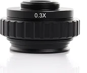 Mikroskopy i lupy - ADAPTER SOCZEWKA C-MOUNT 0,3X REGULACJA OSTROŚCI MIKROSKOP STEREOSKOPOWY - miniaturka - grafika 1