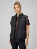 Kurtki damskie - 4F Bezrękawnik z wypełnieniem syntetycznym damski - czarny XS - miniaturka - grafika 1