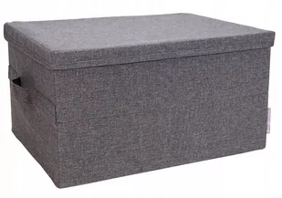Szare pudełko Bigso Box of Sweden Wanda, 34x25 cm - Pudła i pojemniki do przechowywania - miniaturka - grafika 1