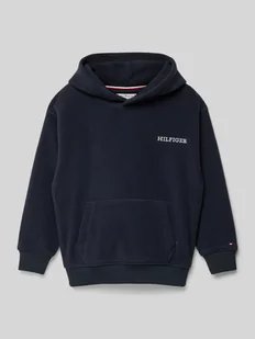 Bluza z kapturem i wyhaftowanym logo model ‘POLAR’ - Bluzy dla chłopców - miniaturka - grafika 1