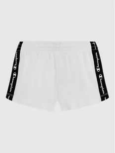 Champion Szorty sportowe 404357 Biały Regular Fit - Spodenki damskie - miniaturka - grafika 1