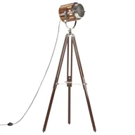 Lampy stojące - Vida Lampa podłogowa na trójnogu lite drewno mango 186 cm V-286115 - miniaturka - grafika 1