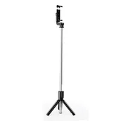 Selfie stick - XO selfie stick Bluetooth tripod SS09 czarny - miniaturka - grafika 1