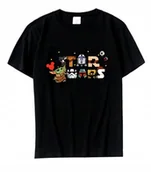 Koszulki męskie - KOSZULKA Z NADRUKIEM MĘSKA ŚMIESZNA T-SHIRT STAR WARS ŚWIĄTECZNA r. L - miniaturka - grafika 1