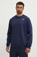 Bluzy męskie - Reebok bluza Identity męska kolor granatowy z aplikacją 100202867 - miniaturka - grafika 1