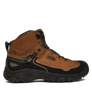 Trekkingi Keen Targhee IV Waterproof Hiking Boot 1028988 Brązowy - Buty trekkingowe męskie - miniaturka - grafika 1