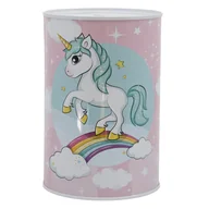 Skarbonki - Jednorożec Koń Unicorn Skarbonka Metalowa Puszka - miniaturka - grafika 1