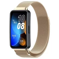 Akcesoria do smartwatchy - opaska pasek bransoleta MILANESEBAND Huawei Band 8 złota - miniaturka - grafika 1