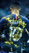 Podkładki pod mysz - PODKŁADKA POD MYSZ Z Nadrukiem 22x18 cm Kylian Mbappe PSG Tekst Prezent - miniaturka - grafika 1
