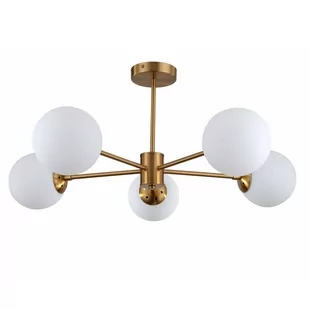 Roma lampa sufitowa 5-punktowa złota LP-1345/5P GD - Lampy sufitowe - miniaturka - grafika 2