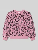 Bluzy dla dziewczynek - Bluza o kroju oversized fit z mieszanki bawełny - miniaturka - grafika 1