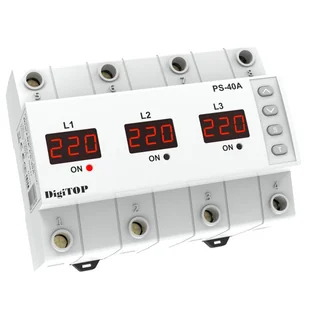 Przełącznik faz DigiTOP PS-40A - Akcesoria do monitoringu - miniaturka - grafika 1