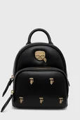 Plecaki - Karl Lagerfeld plecak damski kolor czarny mały z aplikacją - miniaturka - grafika 1