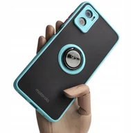 Etui i futerały do telefonów - Bizon Etui Case Hybrid Ring do Motorola Moto E22/E22i błękitne - miniaturka - grafika 1