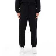 Spodnie sportowe damskie - Spodnie Champion C Logo Ribbed Cuff Joggers 116611-KK001 - czarne - miniaturka - grafika 1
