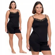 Piżamy damskie - Elegancka PIŻAMA DAMSKA z Koronką Szorty Koszulka na ramiączkach MORAJ XXL - miniaturka - grafika 1