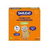 Przekąski dla dzieci - Smileat Pieczywo chrupkie z bananem i dynią bez dodatku cukru 60 g Bio - miniaturka - grafika 1