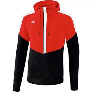 Erima Squad męska bluza z kapturem, czerwony/czarny/biały, S 1072001 - Bluzy męskie - miniaturka - grafika 1