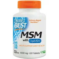 Witaminy i minerały dla sportowców - Doctor's Best Msm With Optimsm Vegan 120 Vcpas - miniaturka - grafika 1