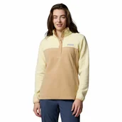 Bluzy damskie - Damska bluza polarowa Columbia Benton Springs 1/2 Snap Pullover Fleece II canoe/lemon wash - L - miniaturka - grafika 1