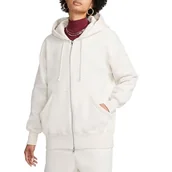 Swetry damskie - Nike DQ5758-104 W NSW PHNX FLC FZ OS Hoodie Długi sweter damski LT Orewood BRN/Sail Rozmiar XS-S - miniaturka - grafika 1