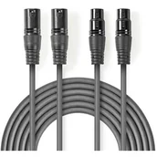 Kable - NEDIS COTH15030GY05 XLR męski - XLR żeński 0.5 m - miniaturka - grafika 1