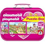 Schmidt Spiele Spiele, Walizka, puzzle Playmobil (różowy)