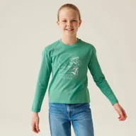 Koszulki dla dziewczynek - Regatta Dziecięca koszulka Wenbie III Zielony, Cotton, Rozmiar: 158 cm - miniaturka - grafika 1