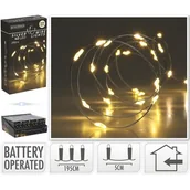 Oświetlenie świąteczne - Drut srebrny 40 LED ciepły biały 195 cm - miniaturka - grafika 1