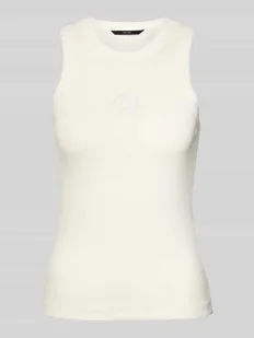 Top o kroju slim fit z mieszanki bawełny model ‘SMILE CAISA’ - Koszulki i topy damskie - miniaturka - grafika 1