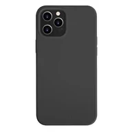 Etui i futerały do telefonów - Uniq UNIQ etui Lino Hue iPhone 12 Pro Max 6,7" czarny/ink black Antimicrobial - miniaturka - grafika 1